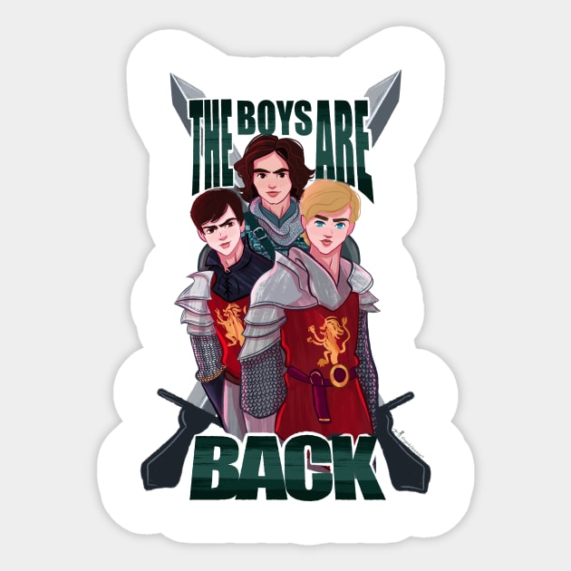 Boys are Back Sticker by ArtByGerdy